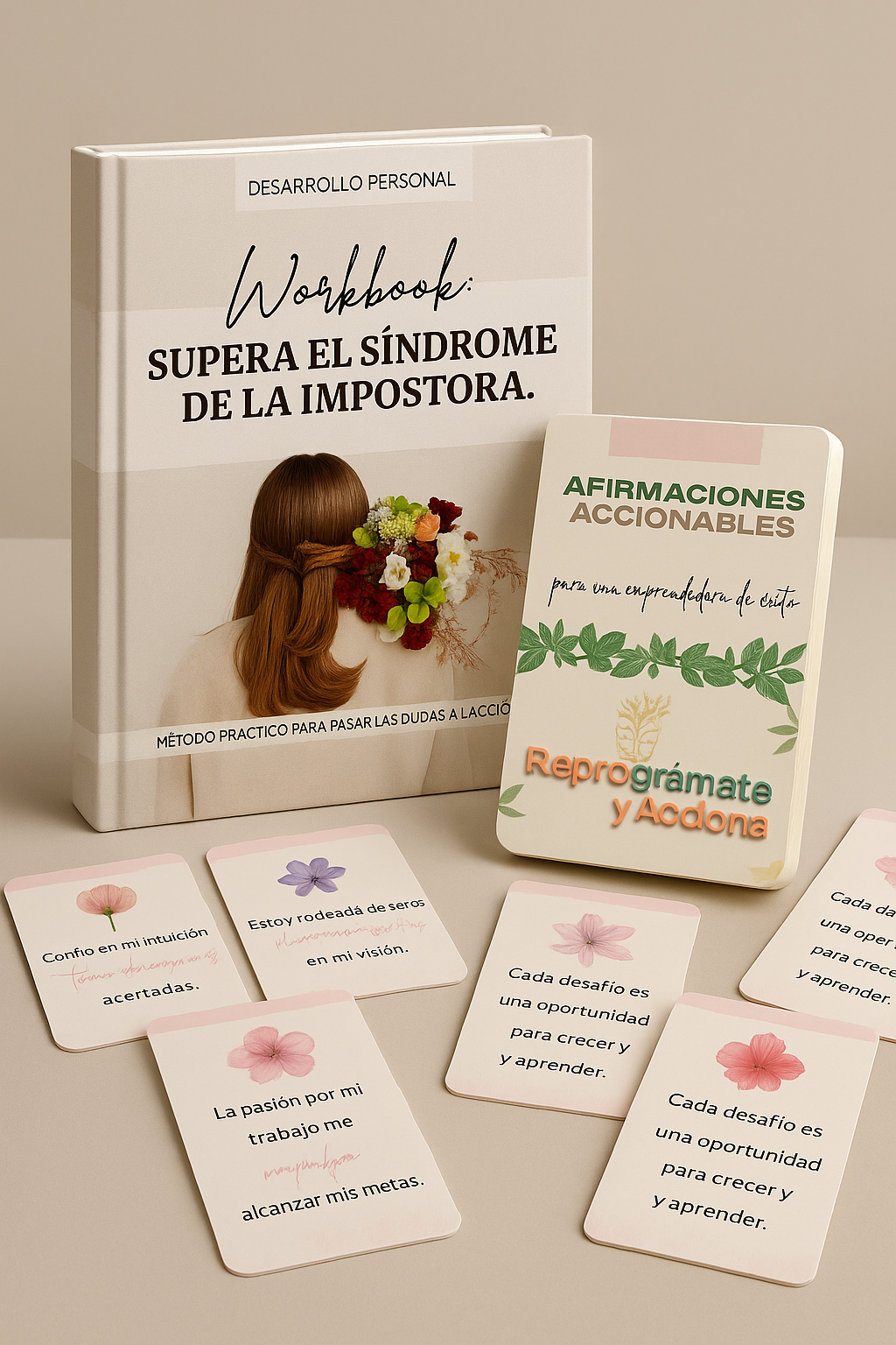 (DIGITAL) Cuaderno de Trabajo Supera el Síndrome de la Impostora + BONO 🎁 tarjetas de afirmaciones